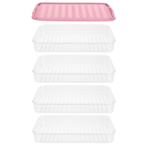 Pojemnik warstwowy na sery, wędliny do lodówki 4x0,75L RAVI